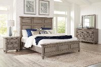 Blakeley Weathered Gray 4 Piece Queen Bedroom Set