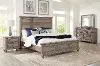 Clearance Blakeley Weathered Gray 4 Piece Queen Bedroom Set