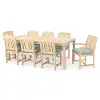 Spa Blue 9 Piece Dining Set - Kooper