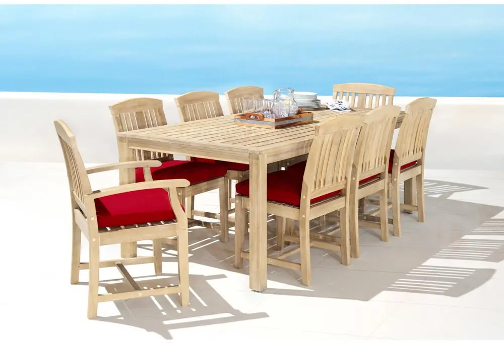 Sunset Red 9 Piece Dining Set - Kooper-1