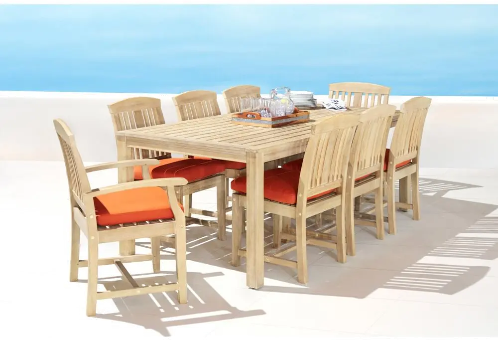 Tikka Orange 9 Piece Dining Set - Kooper-1