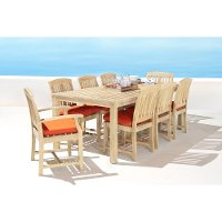 Tikka Orange 9 Piece Dining Set - Kooper