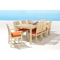 Tikka Orange 9 Piece Dining Set - Kooper