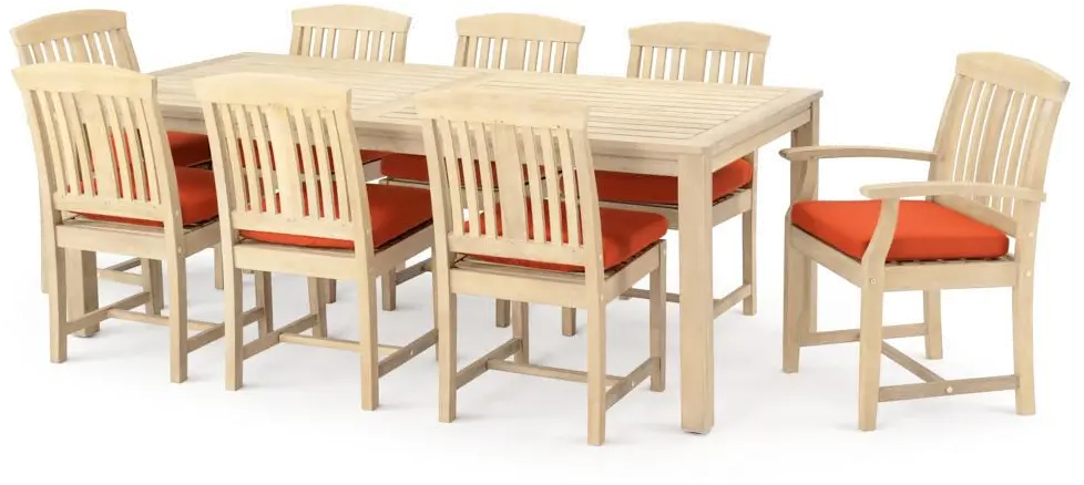 Tikka Orange 9 Piece Dining Set - Kooper-2