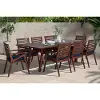 Navy Blue 9 Piece Patio Dining Set - Vaughn