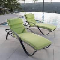 Cannes Ginkgo Green Chaise Lounge Set