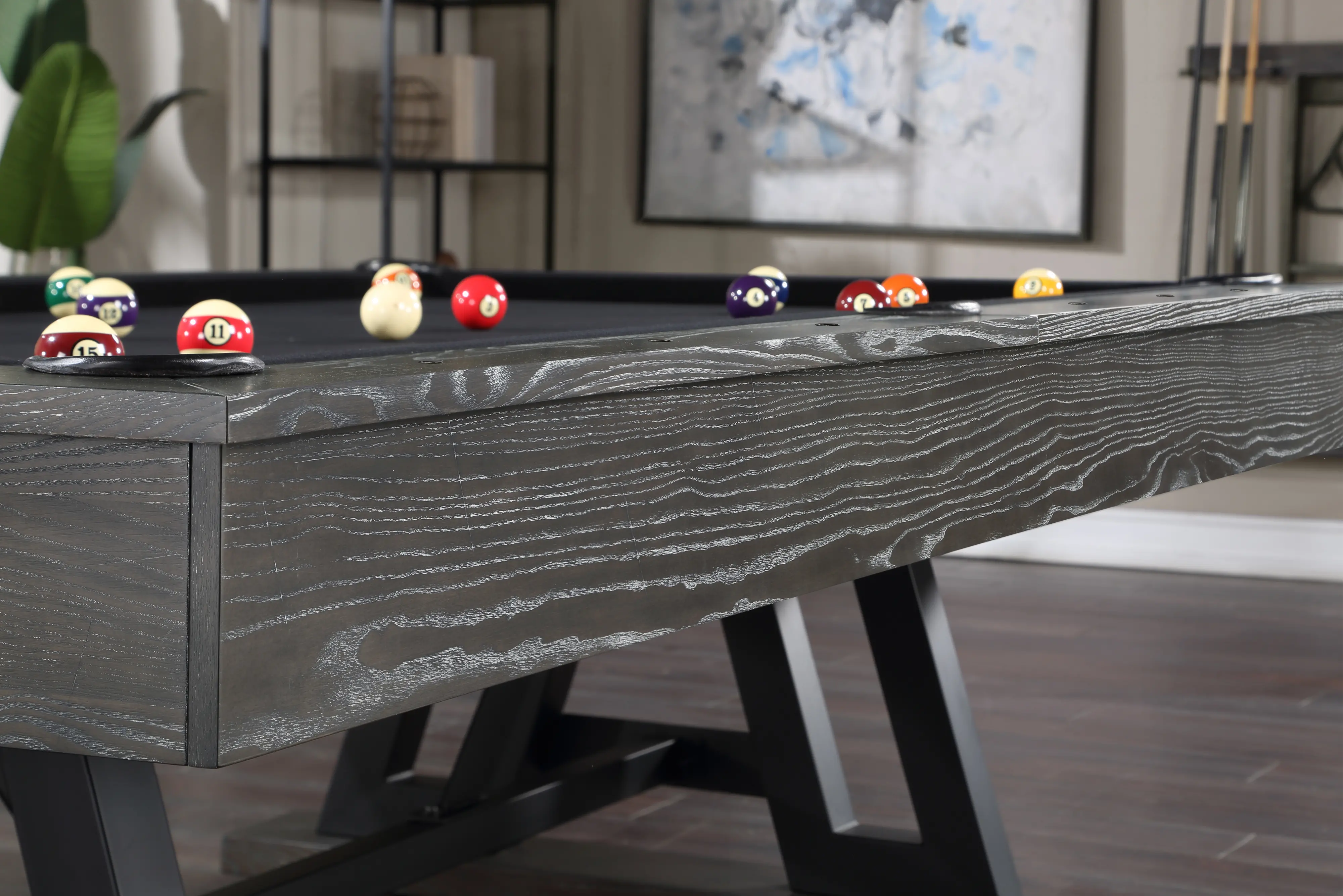 Glacier Gray Pool Table - Shelton-4