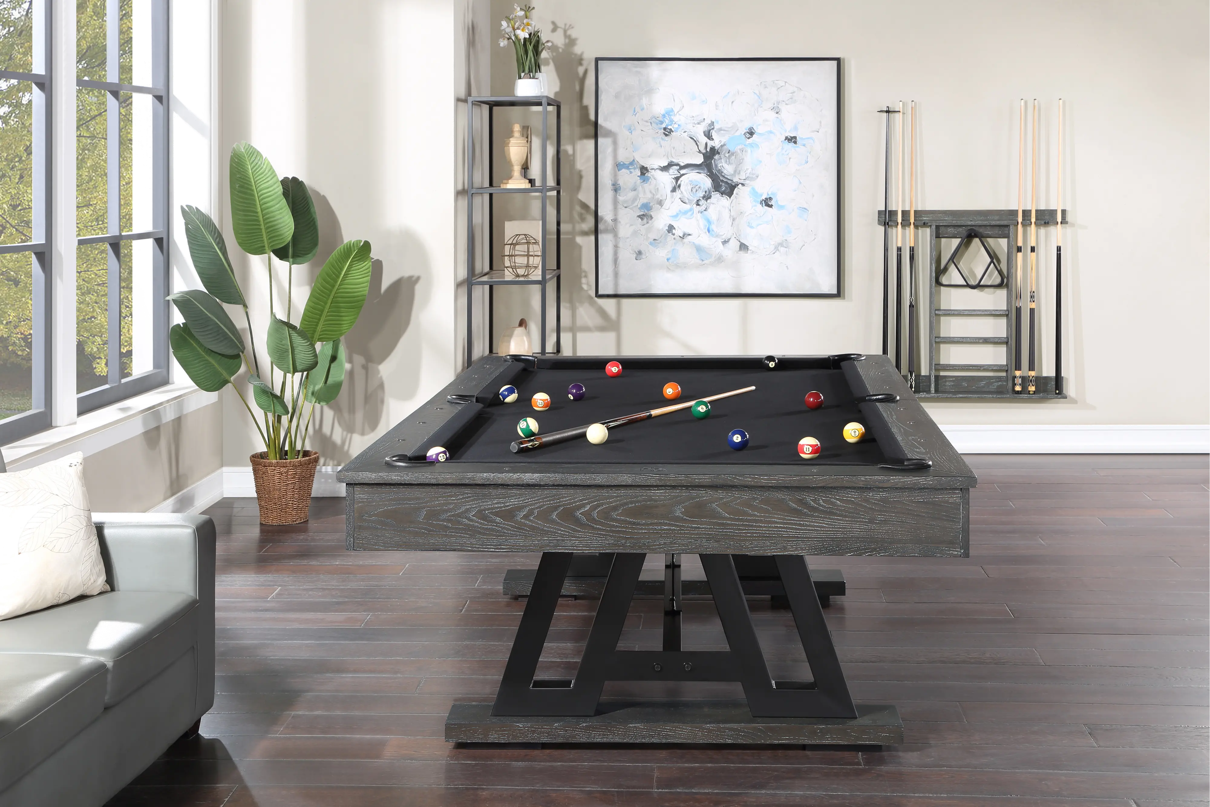Glacier Gray Pool Table - Shelton-5