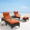 Barcelo Orange Patio Chaise Loungers