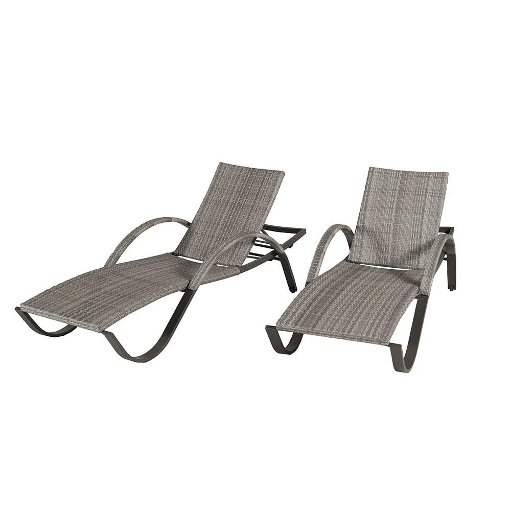 Cannes Woven Chaise Lounge Set-2