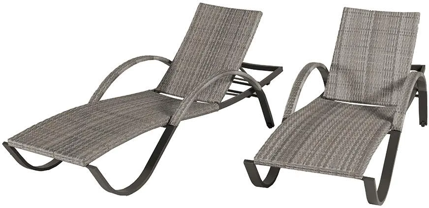 Cannes Woven Chaise Lounge Set-2