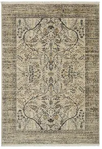 39400-16012 Titanium 5 x 8 Sans Pareil Ivory Area Rug