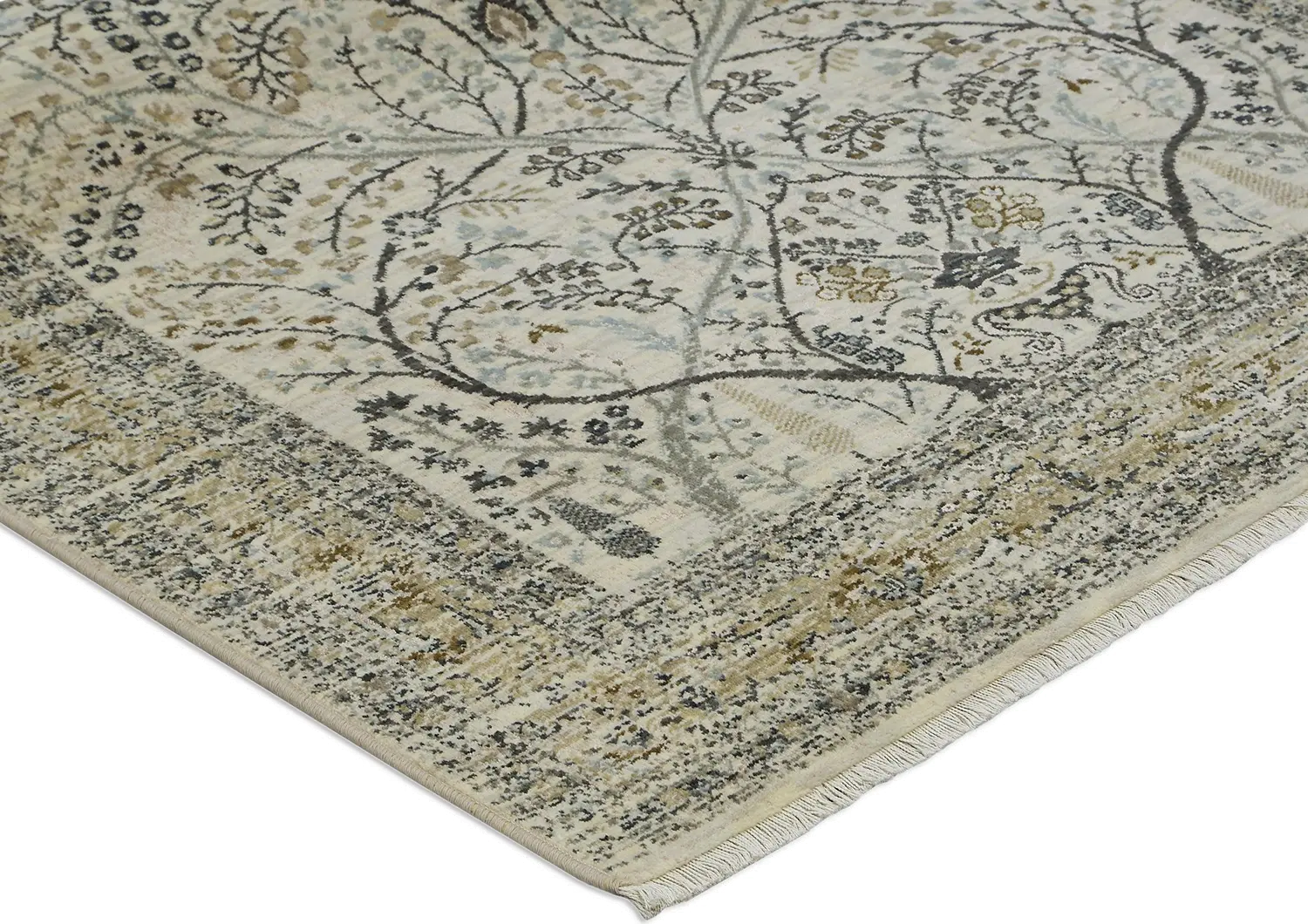 39400-16012 Titanium 8 x 11 Sans Pareil Ivory Area Rug-2