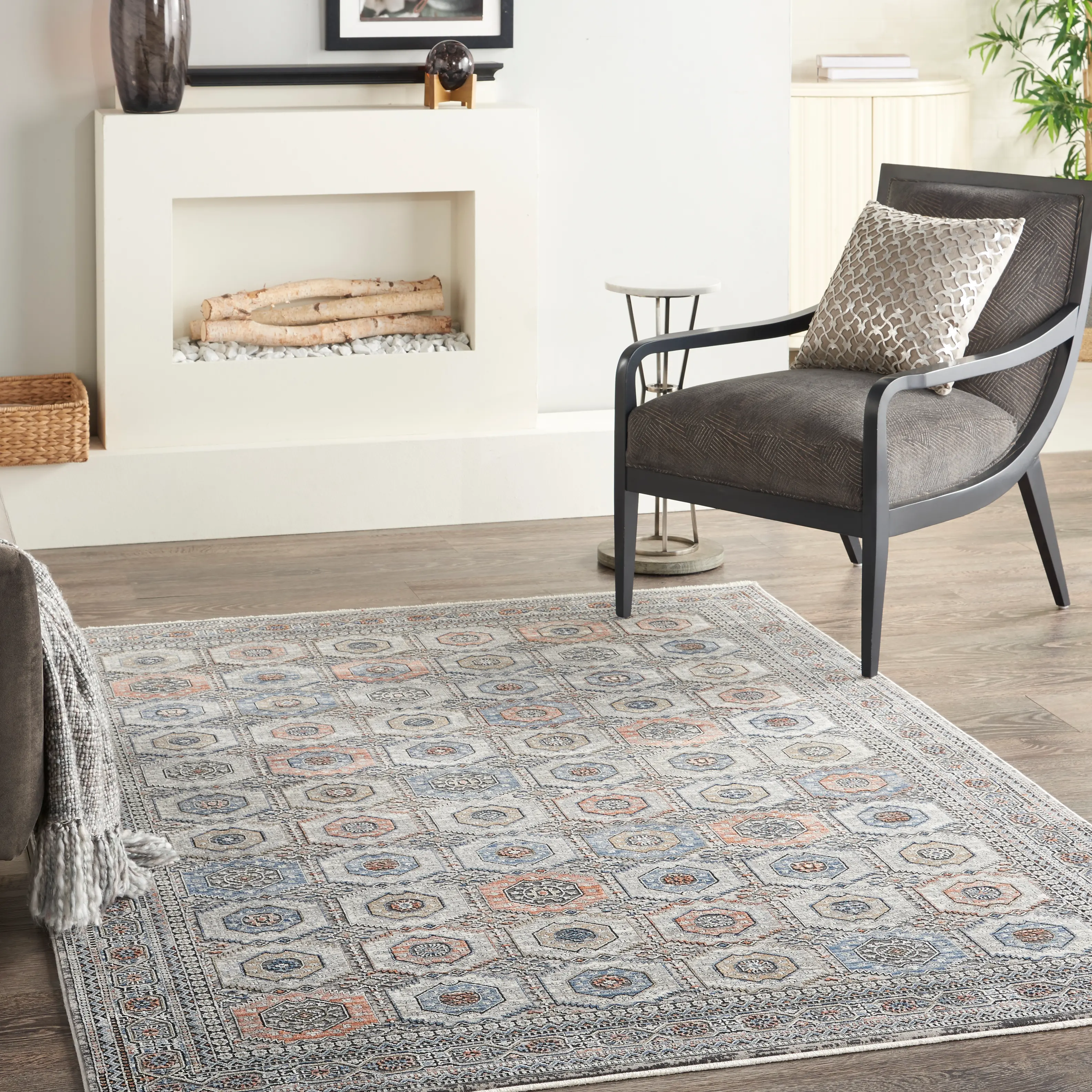 STN09 Starry Nights 5 x 7 Navy Area Rug-2
