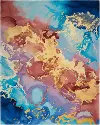 PRS18 Prismatic 8 x 10 Abstract Multicolor Area Rug