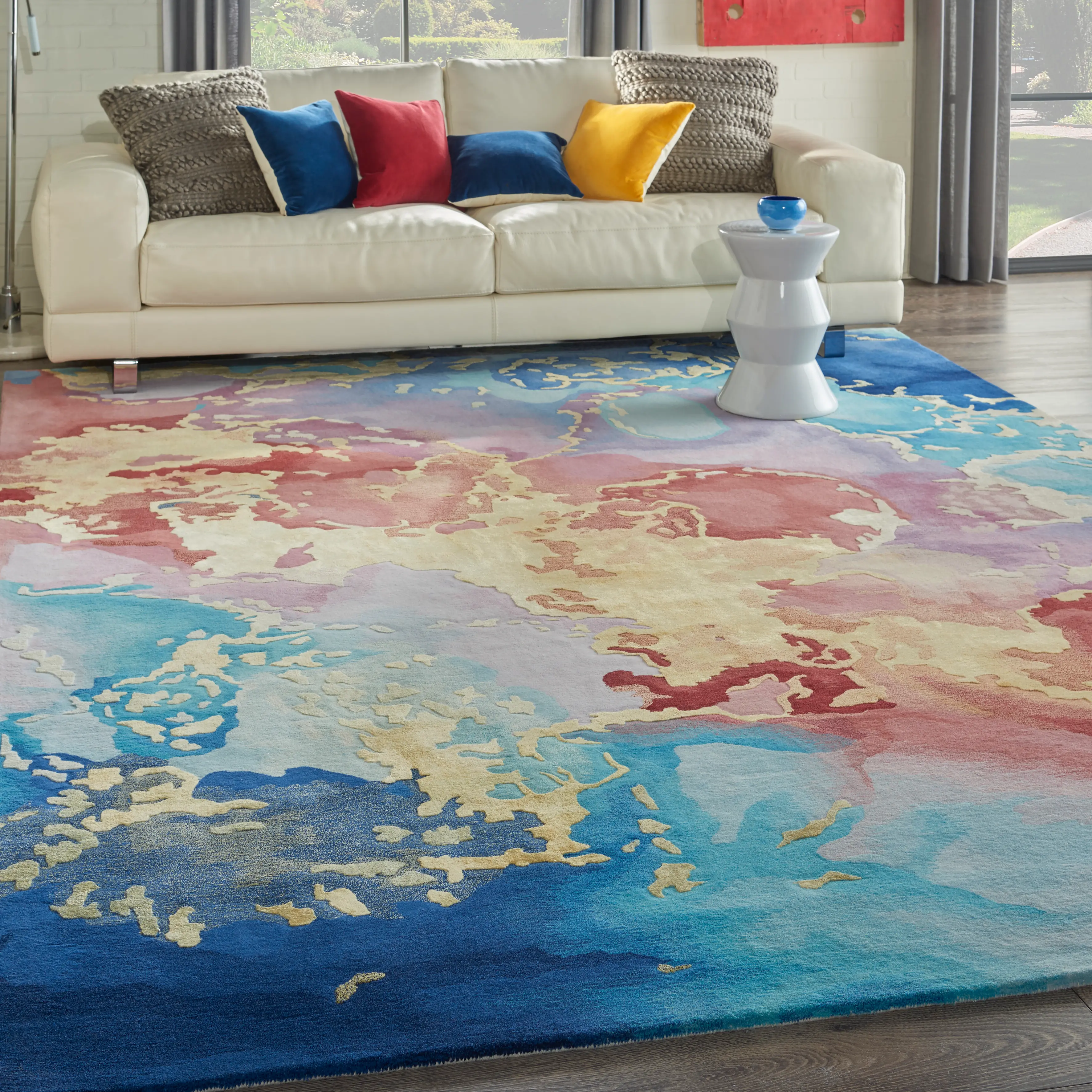 PRS18 Prismatic 8 x 10 Abstract Multicolor Area Rug-2