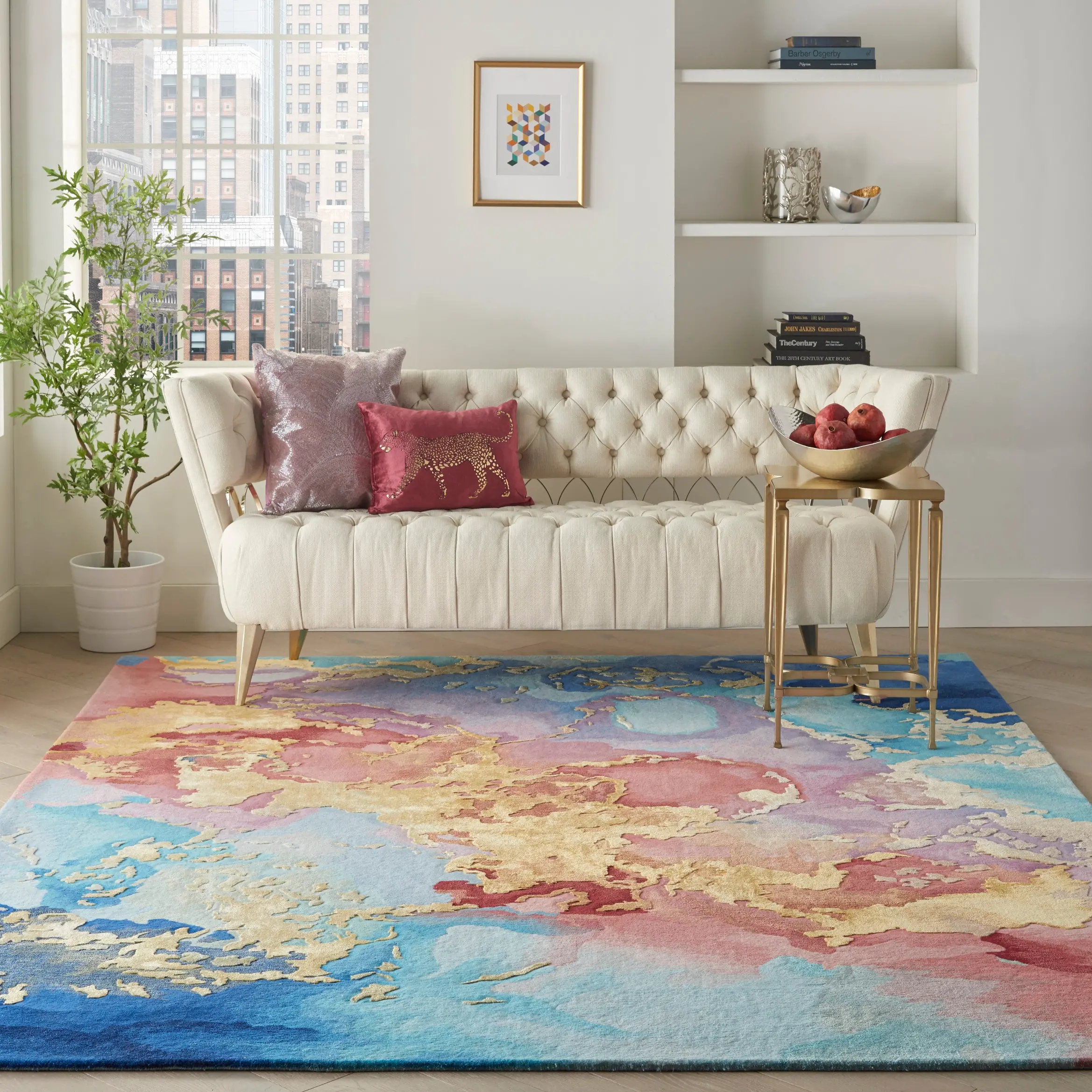 PRS18 Prismatic 8 x 10 Abstract Multicolor Area Rug-3