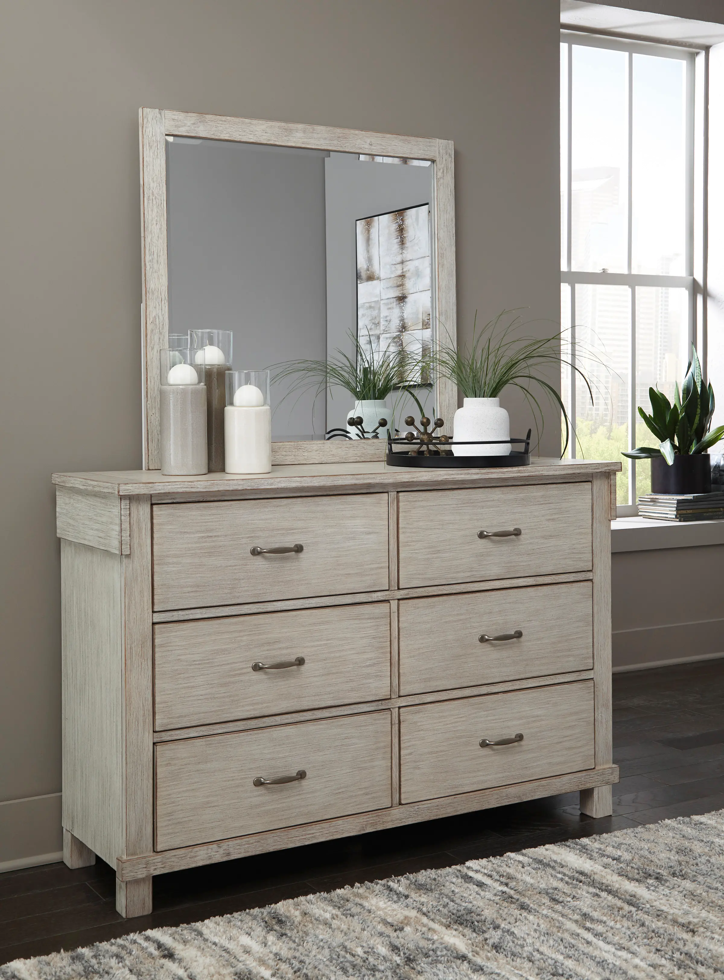 Nannie Weathered White Dresser-1