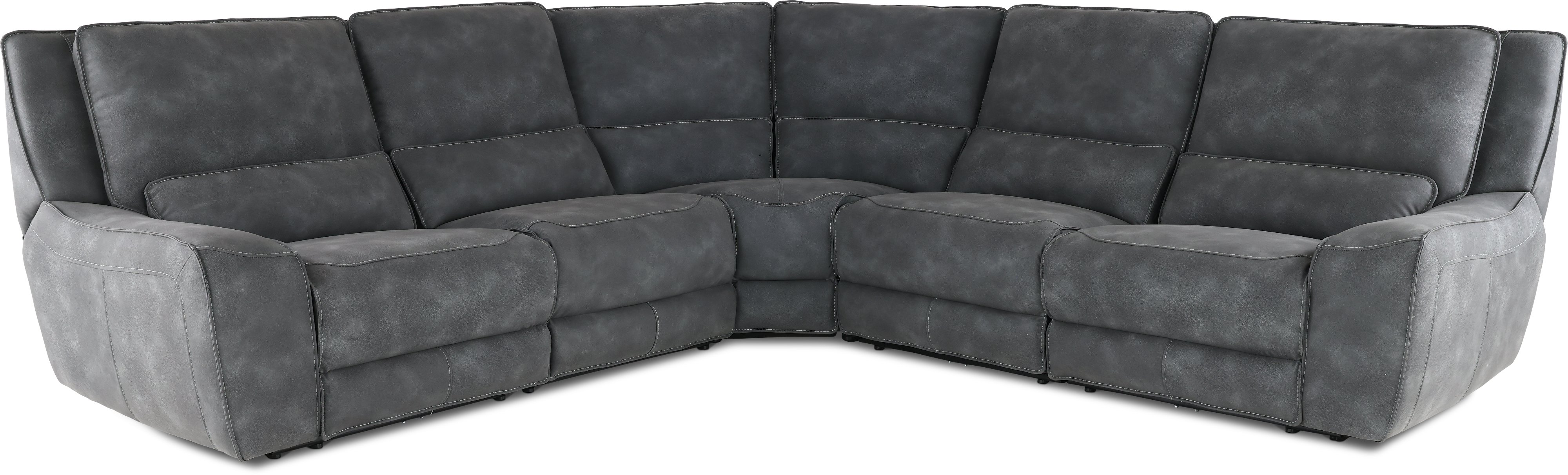 Sauvage 5-Piece Curved Power Reclining Sectional-1