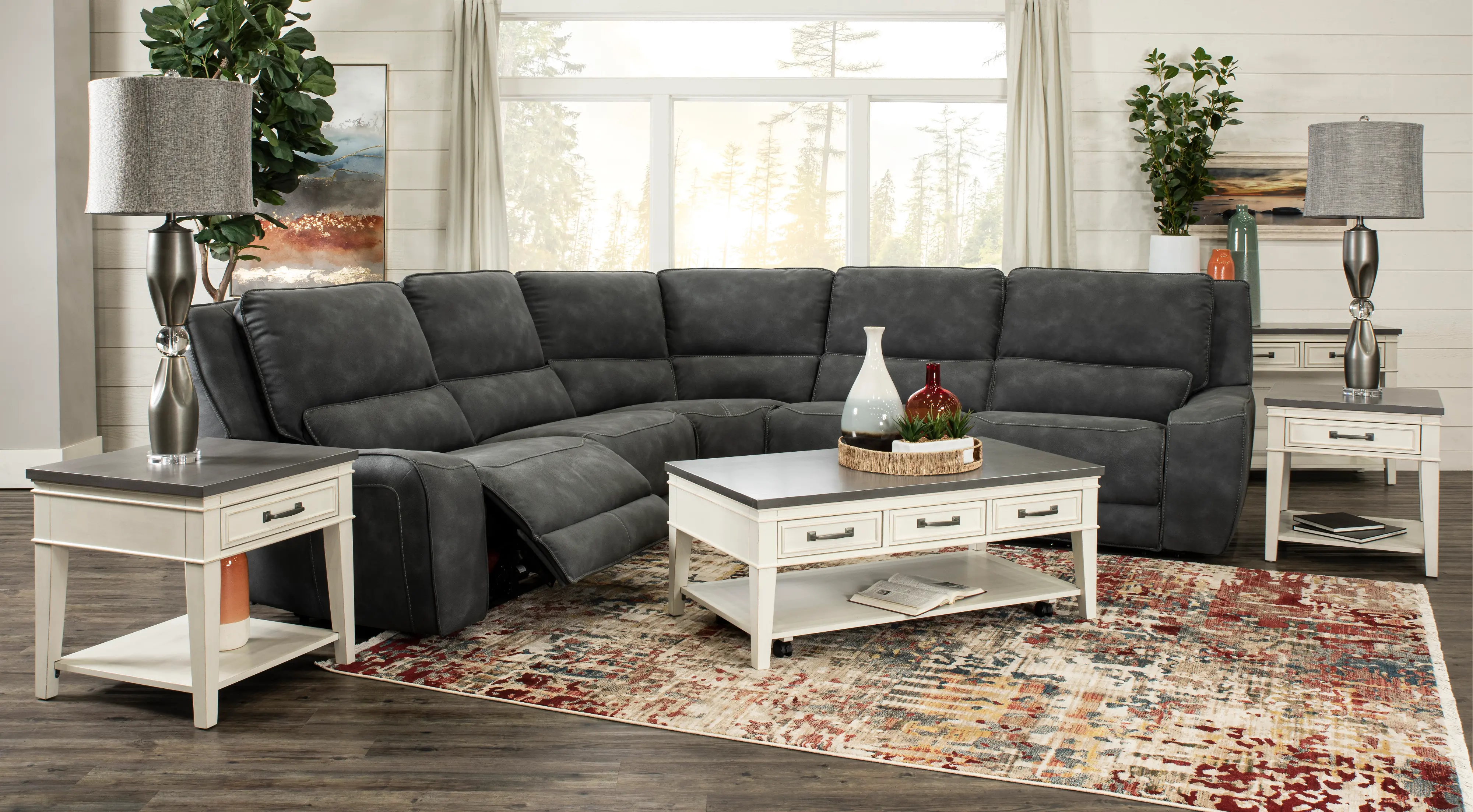 Sauvage 5-Piece Curved Power Reclining Sectional-2