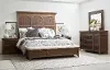 Clearance Hearthstone Walnut Brown 4 Piece Queen Bedroom Set