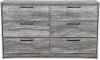 Rustic Contemporary Smoke Gray Dresser - Twila