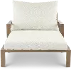 Monterey Cream Rolling Chaise Lounge