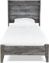 Rustic Contemporary Smoke Gray Twin Bed - Twila