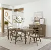 Americana Farmhouse Taupe 5 Piece Dining Room Set