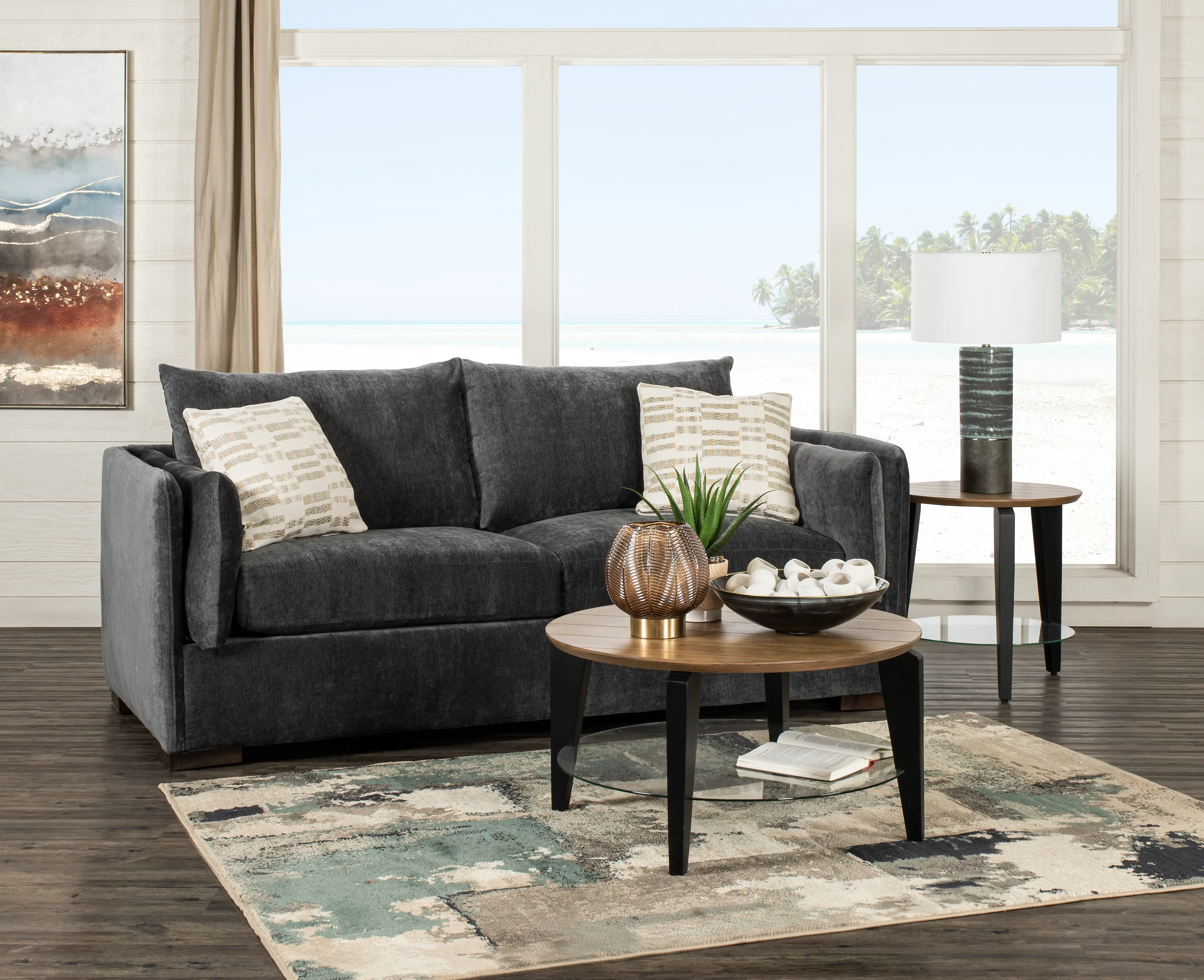 Ellyson Gray Queen Sofa Bed-2