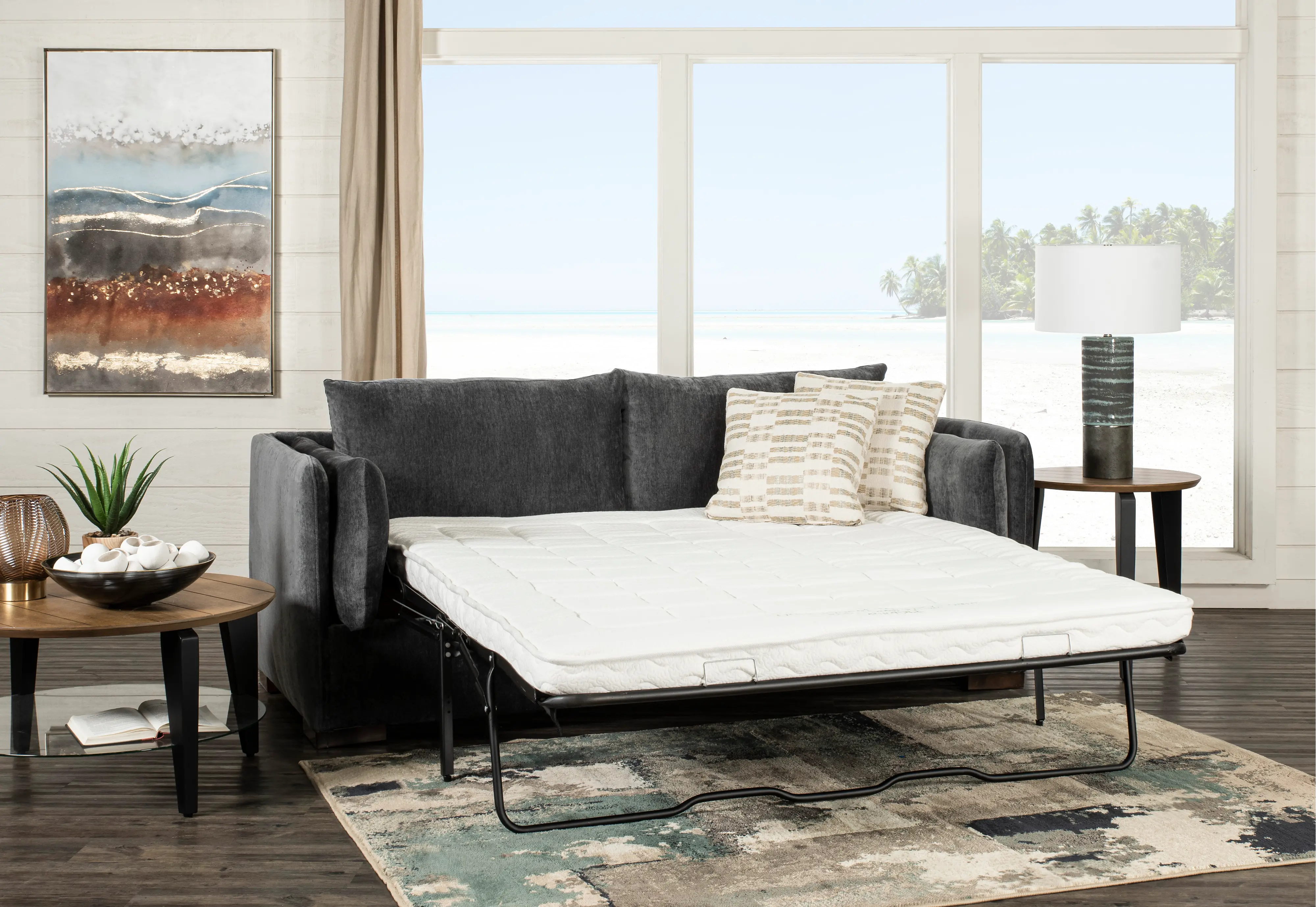 Ellyson Gray Queen Sofa Bed-3