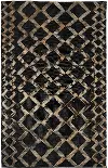 Gobi 5 x 8 Natural Black Area Rug