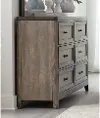 Clearance Newell Gray and Light Brown Dresser