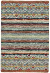 2569RS05000800985 Avanti-Kelim 5 x 8 Blue Mosaic Multicolor Area Rug