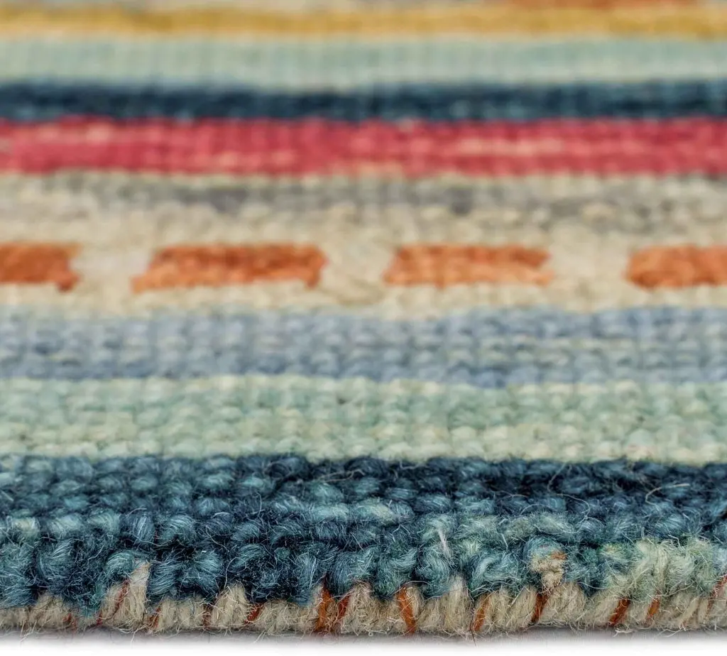 2569RS05000800985 Avanti-Kelim 5 x 8 Blue Mosaic Multicolor Area Rug-5