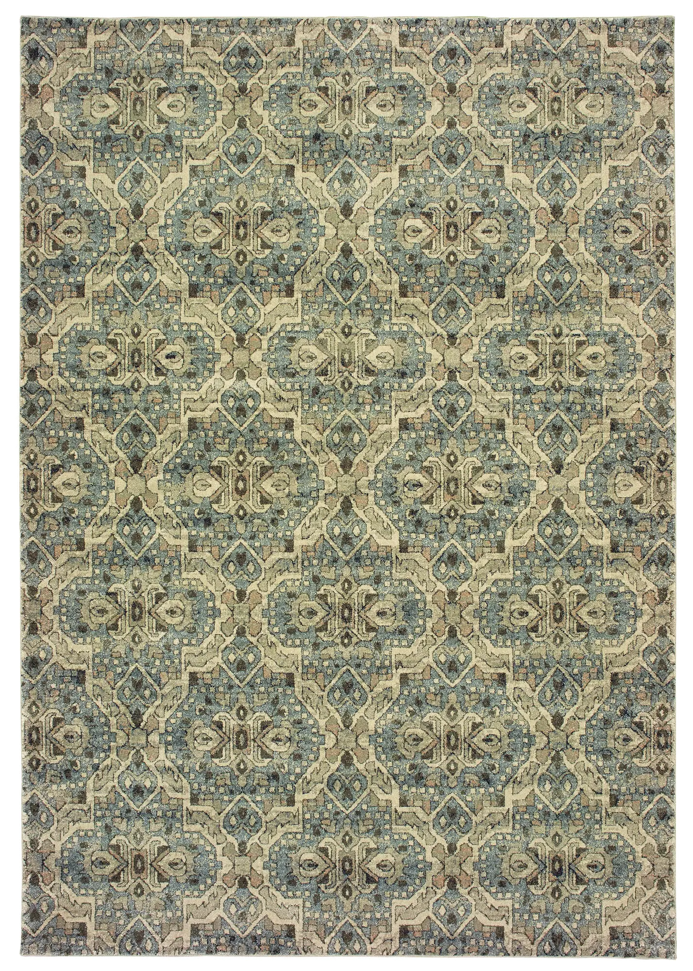Raleigh 8 x 11 Sphinx Ivory Blue Area Rug-1