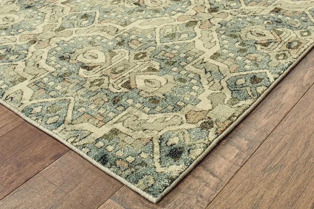 Raleigh 8 x 11 Sphinx Ivory Blue Area Rug-2