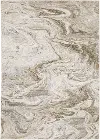Nebulous 5 x 8 Beige Ivory Area Rug