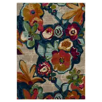 92225-57011 Meraki 5 x 8 Sarala Lapis Floral Area Rug