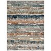 92204-60129 Epiphany 5 x 8 Blue Color Waves Area Rug
