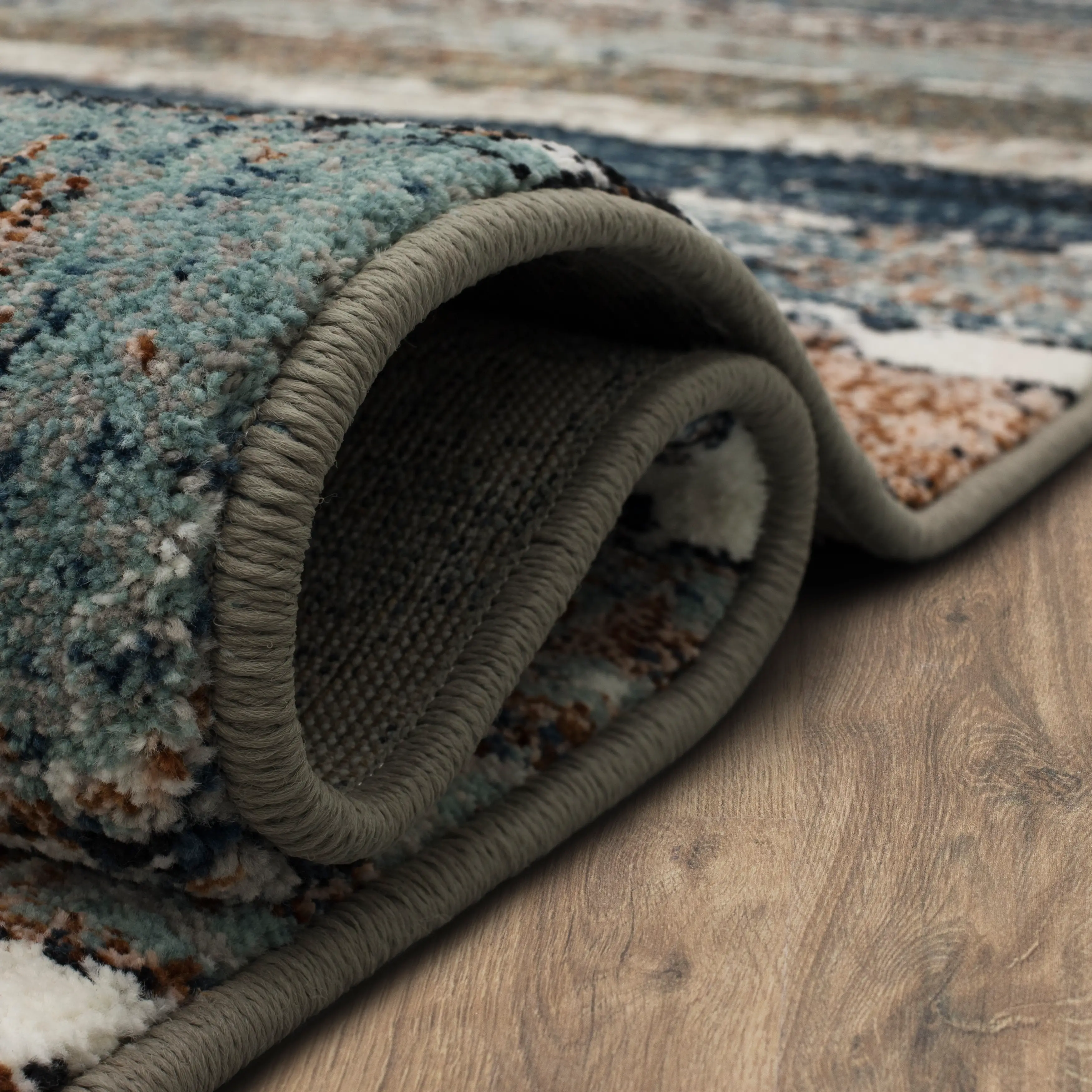 92204-60129 Epiphany 5 x 8 Blue Color Waves Area Rug-2