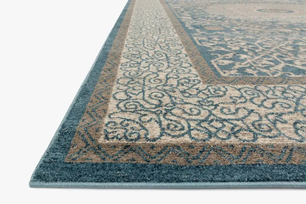 CQ-01/BL/SND Century 5 x 8 Blue Sand Area Rug-2