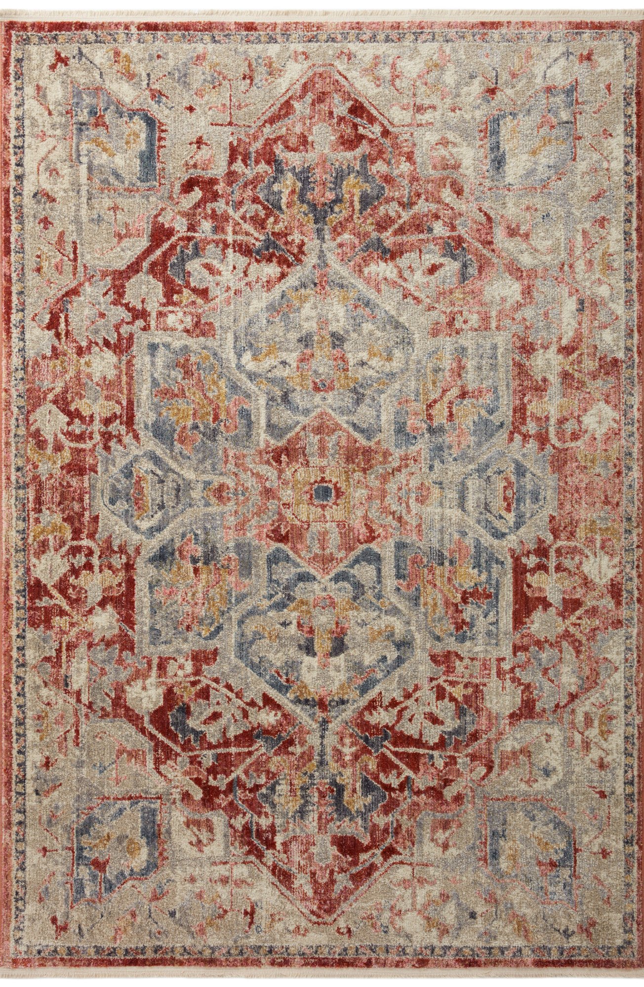 JAY-01MH/GAR-5.3X7.8 Janey 5 x 8 Garnet Multi Area Rug-1