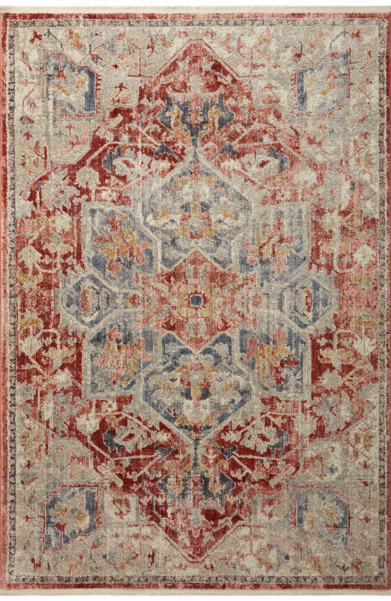 JAY-01MH/GAR-7.10X10 Janey 8 x 10 Garnet Multi Area Rug-1