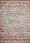 ELI-04MH/SKY-5.3X7.9 Elise 5 x 8 Sky Red Area Rug