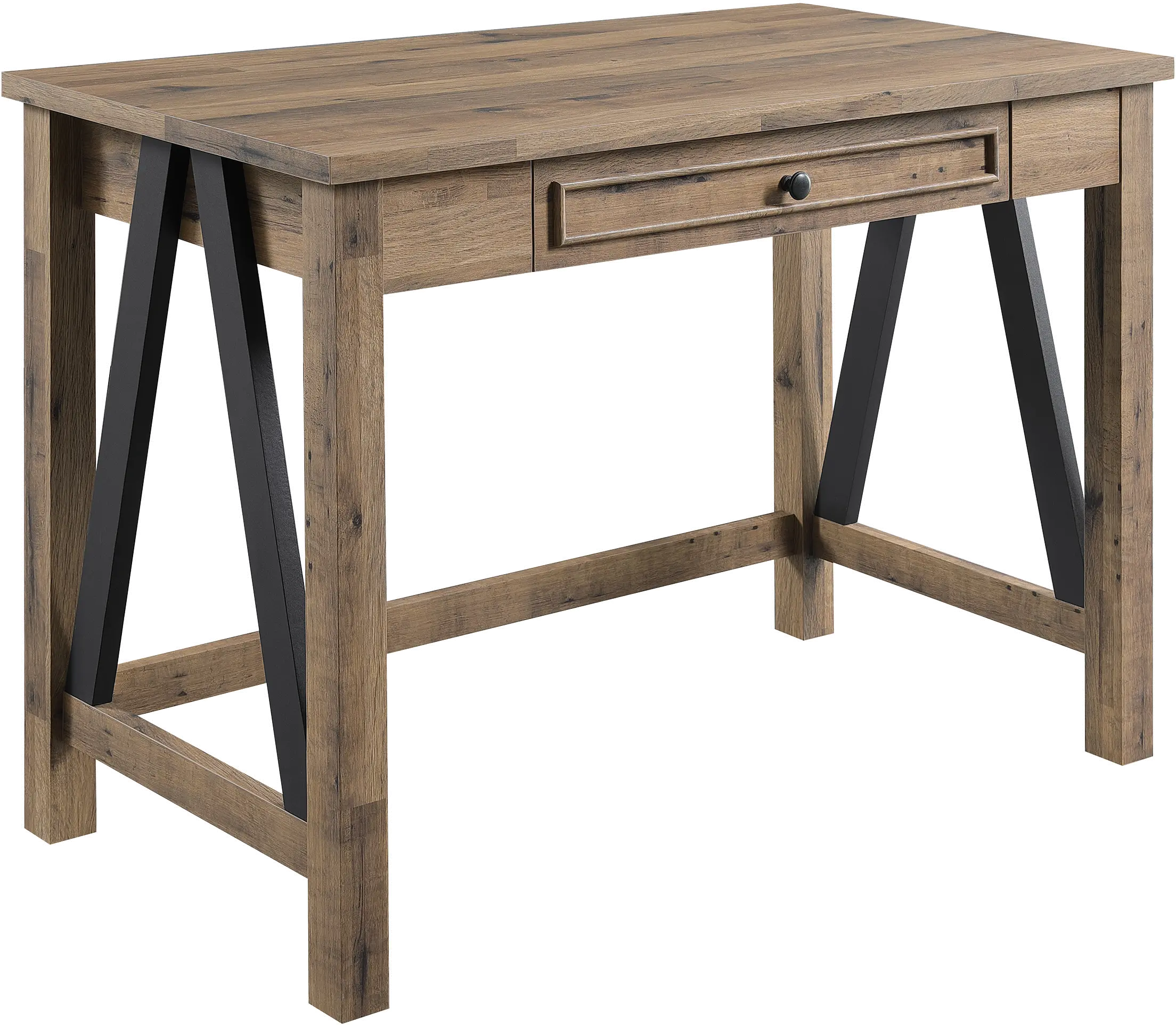 Rustic Light Brown Writing Desk - Quinton-2