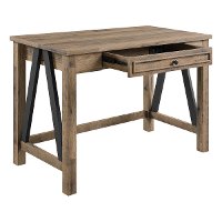 Rustic Light Brown Writing Desk - Quinton-3