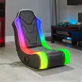 Rainbow LED Floor Rocker Gaming Chair