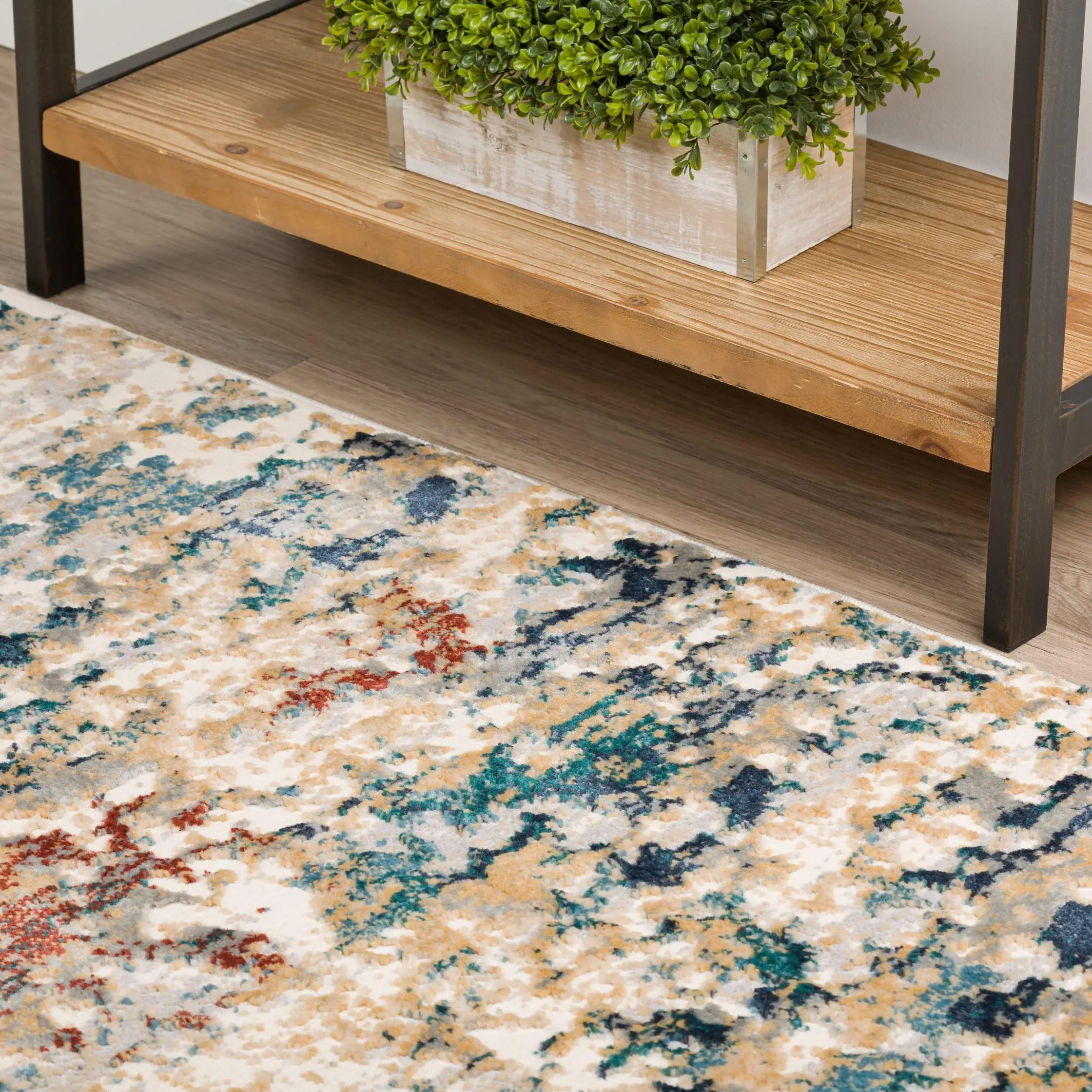 KM26MU8X10 Karma 8' x 10' Contemporary Yellow Area Rug-9