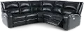 Megan Dark Blue 5 Piece Power Reclining Sectional